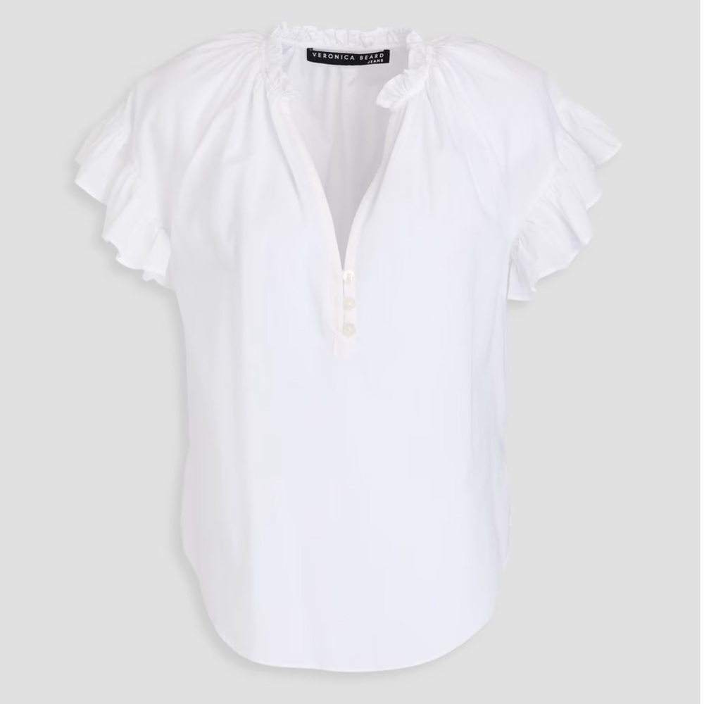 Veronica Beard Molly Top in White NWT Size Small